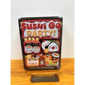 New Sealed Sushi Go Party Card Deluxe Pick and Pass Card Board Game in Tin